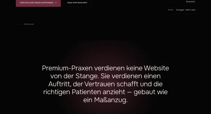 Praxera — Positionierung und Website
